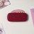 Faux leather pattern phone holder folding mirror