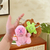 Capybara plush doll keychain