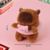 Capybara plush doll keychain