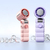 Ice pack handheld portable cooling fan