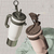 Stainless steel straw thermos cup