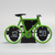 Retro European Bicycle-shaped Flip Clock