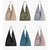 Large-capacity triangular pouch handbag