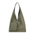 Large-capacity triangular pouch handbag