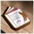 Creative Book-Shaped Solid Wood Trophy