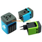 International Travel Dual USB Adaptor W/ PU Pouch