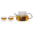 Three-Piece Glass Teapot