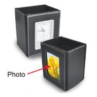 Pen Holder With Clock