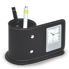 Pen Holder With Clock