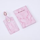 PU Luggage Tag and Passport Case Gift Set