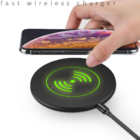 Ultra thin luminous logo mobile wireless charger