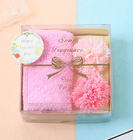 Carnation Soap Flower Towel Gift Box