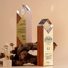 Solid Wood Crystal Trophy