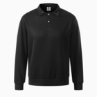 Thick solid color polo long sleeves