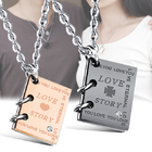 Love Story Titanium Steel Necklace