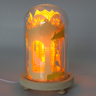 Papercut Lamp with Castle Scenery